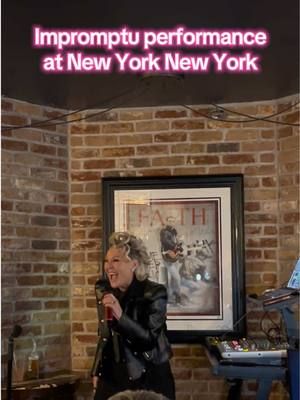 After a 10 hour filming day with @pridethisway, I did an impromptu performance at New York New York Bar for, the Queen of the scene, Tracey’s birthday! 🎂